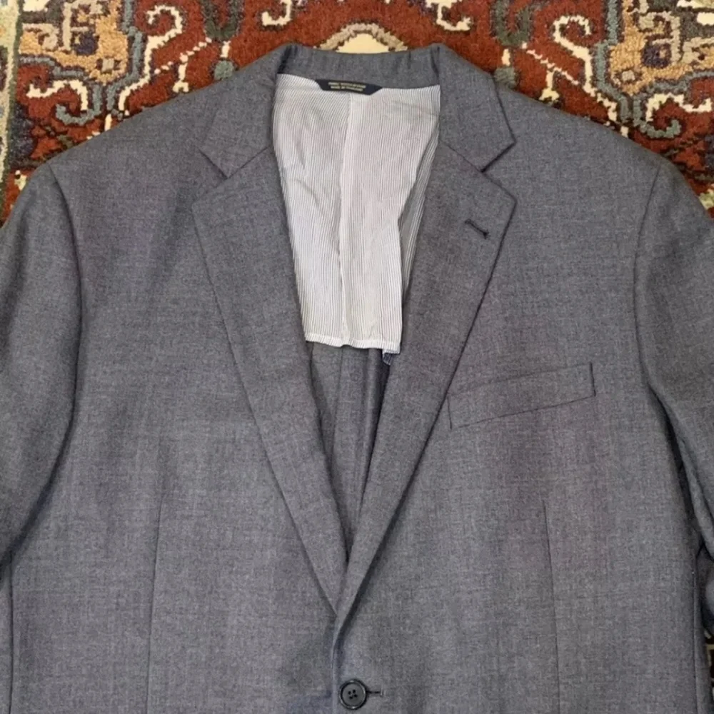 LAUREN Ralph Lauren Men's 42R Gray 100%‎ Wool Blazer
